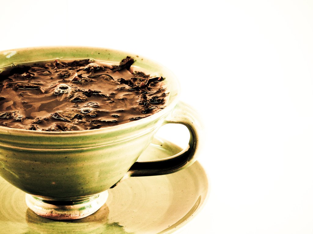 Taza de té verde