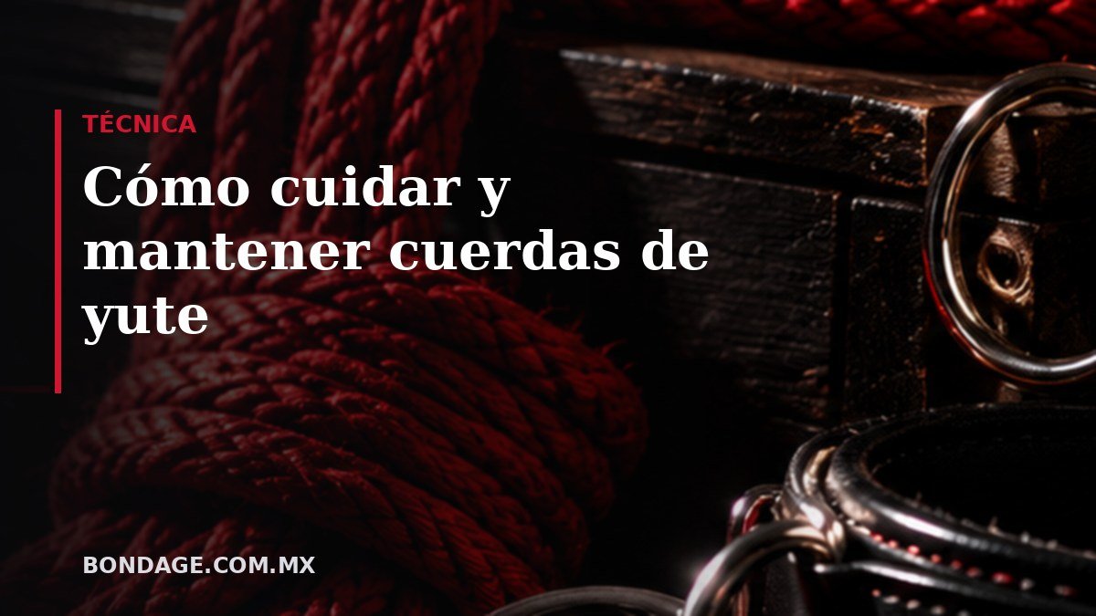 Portada del artículo: Cómo cuidar y mantener cuerdas de yute (bondage.com.mx)